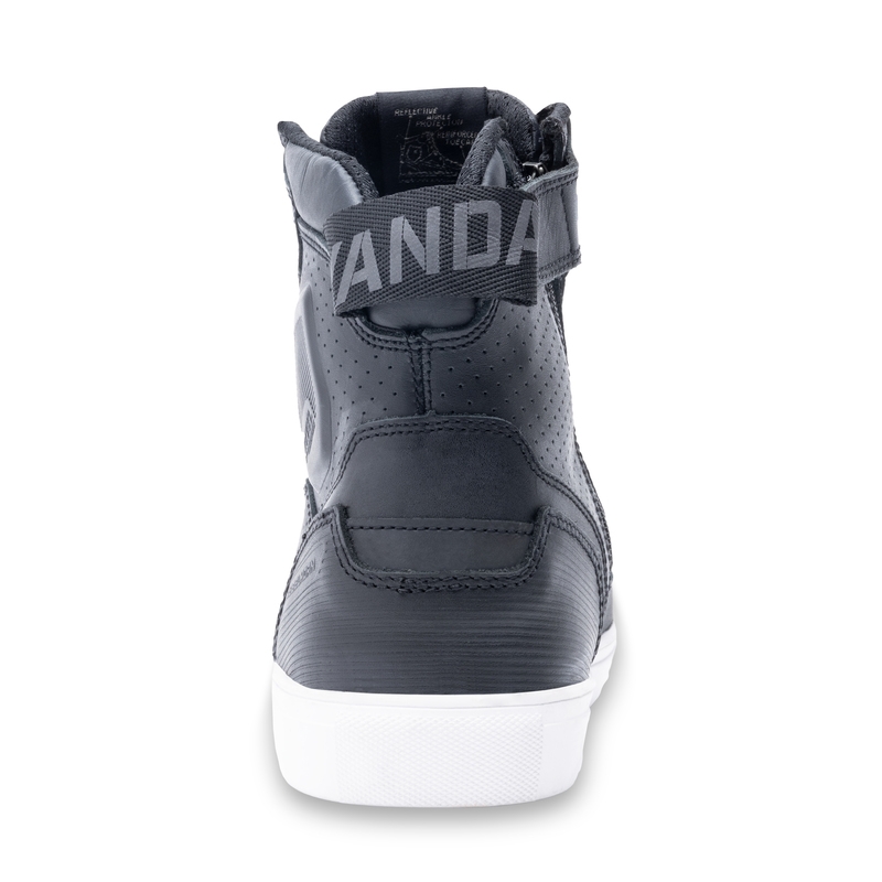 Bottes de moto Rebelhorn Vandal noires et blanches soldes