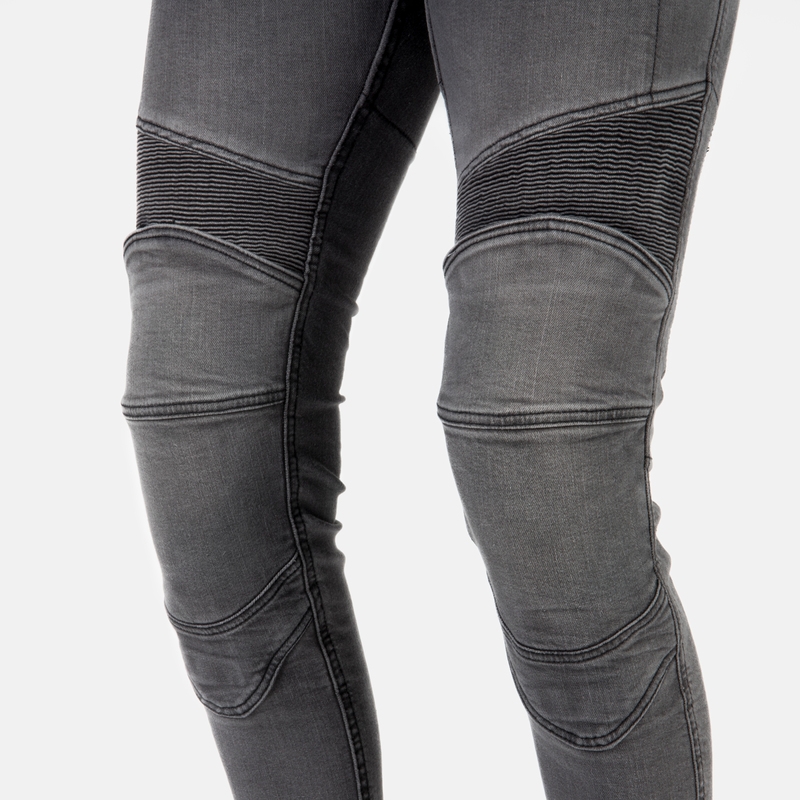Jeans moto Ozone Roxy Washed Black pour femme soldes
