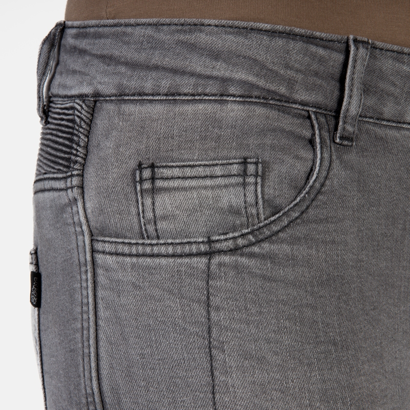 Jeans moto Ozone Roxy Washed Black pour femme soldes