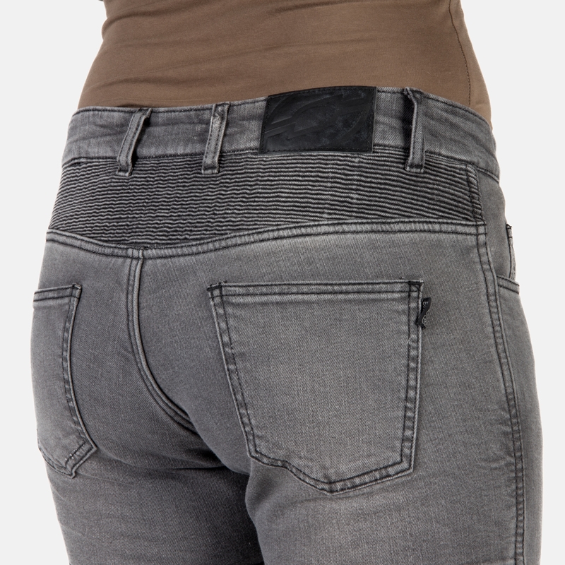 Jeans moto Ozone Roxy Washed Black pour femme soldes