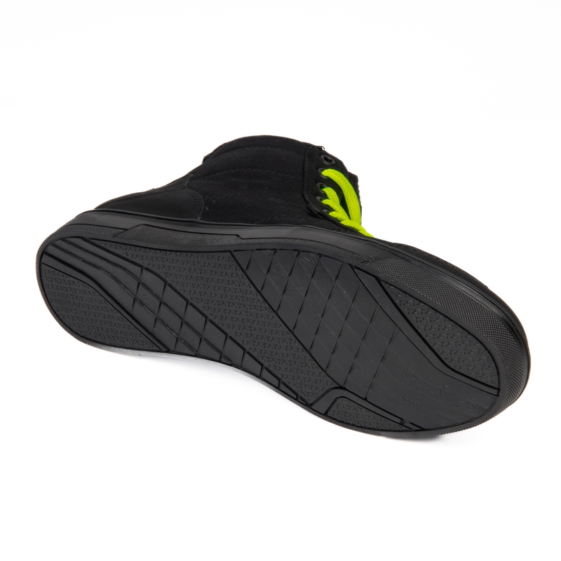 Bottes moto Ozone Town noir-jaune fluo