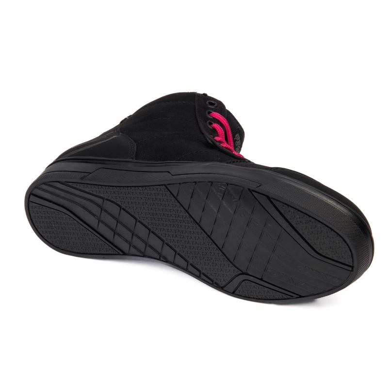 Bottes de moto Ozone Town noires et roses soldes