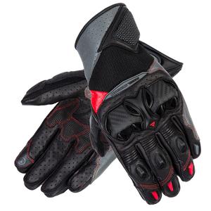 Gants de moto Rebelhorn Flux II noir-gris-rouge fluo soldes