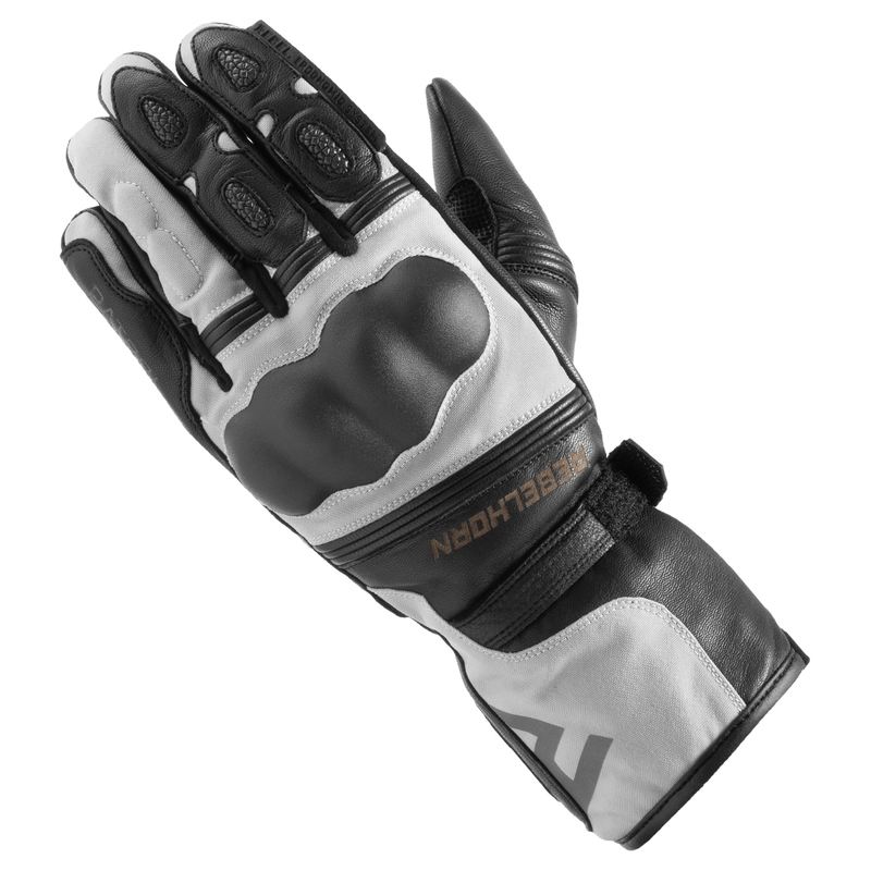 Gants de moto Rebelhorn Patrol Long noir-gris soldes
