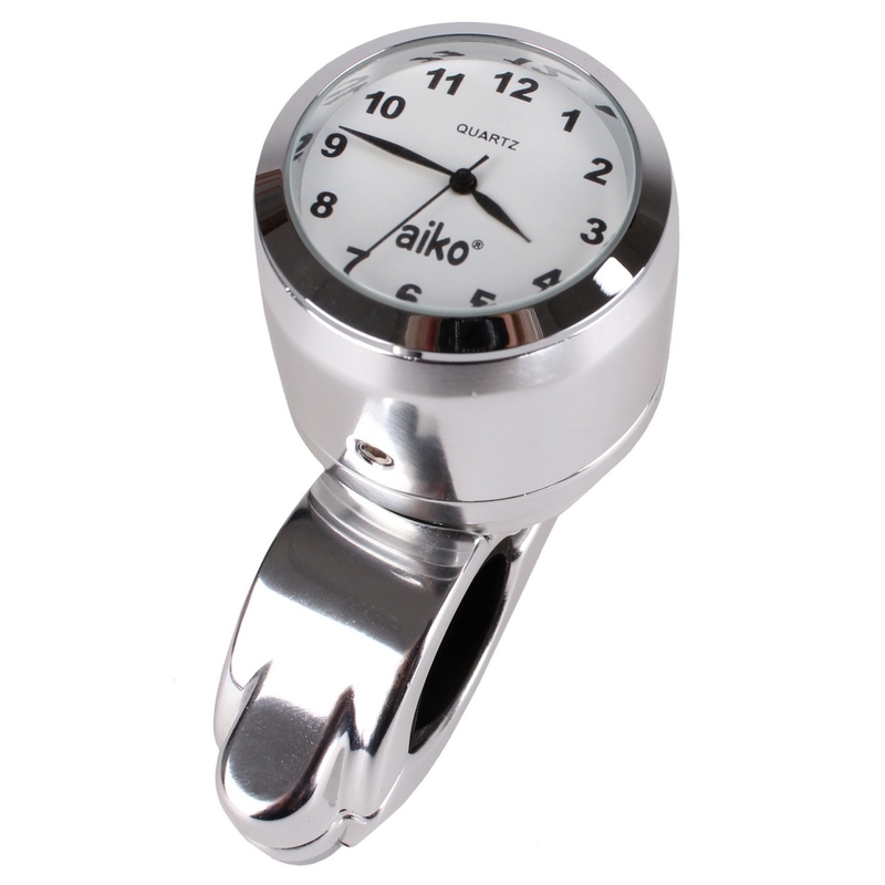 Moto hodiny s bílým ciferníkem