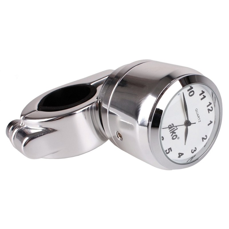 Moto hodiny s bílým ciferníkem