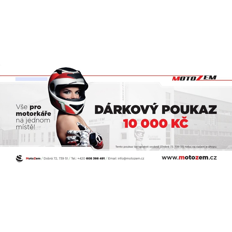 Dárkový poukaz v hodnotě 10 000 Kč