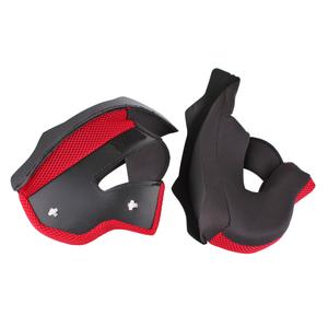 Doublures d'ailes pour casques de moto RSA TR-01 - rouge soldes