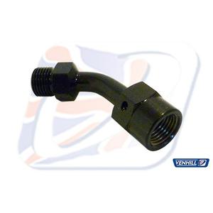 Swivel joint Venhill POWERHOSEPLUS 45 deg 1/8TH BSP černý