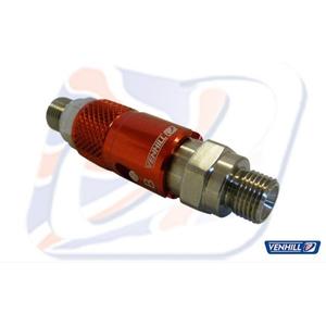 Quick release inline coupling Venhill 1/8TH BSP titanium