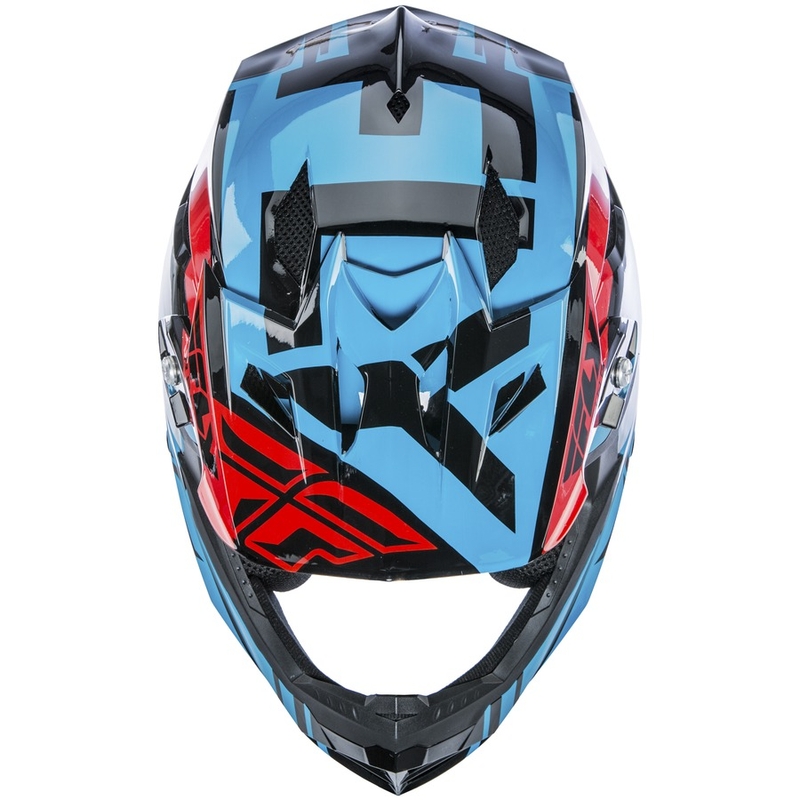 Motokrosová přilba FLY Racing DEFAULT - USA modro-červená