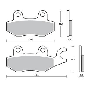 Brzdové destičky BREMBO