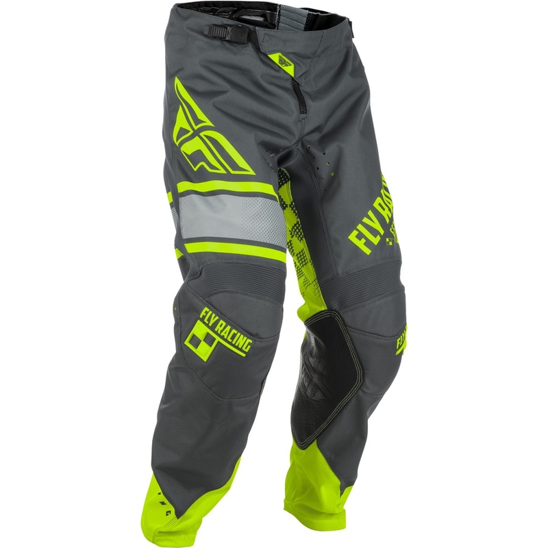 Motokrosové kalhoty FLY Racing Kinetic ERA 2018 - USA šedo-fluo žluté výprodej