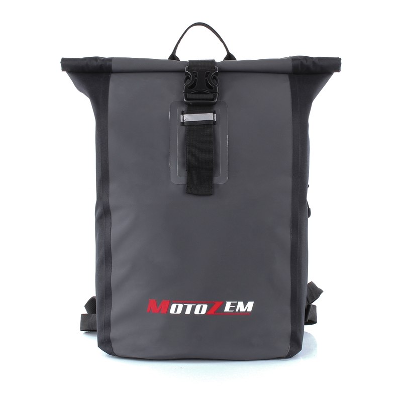 Sac à dos étanche MotoZem noir-gris