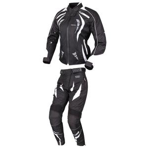Combinaison moto noire et blanche RSA Queen pour femmes soldes