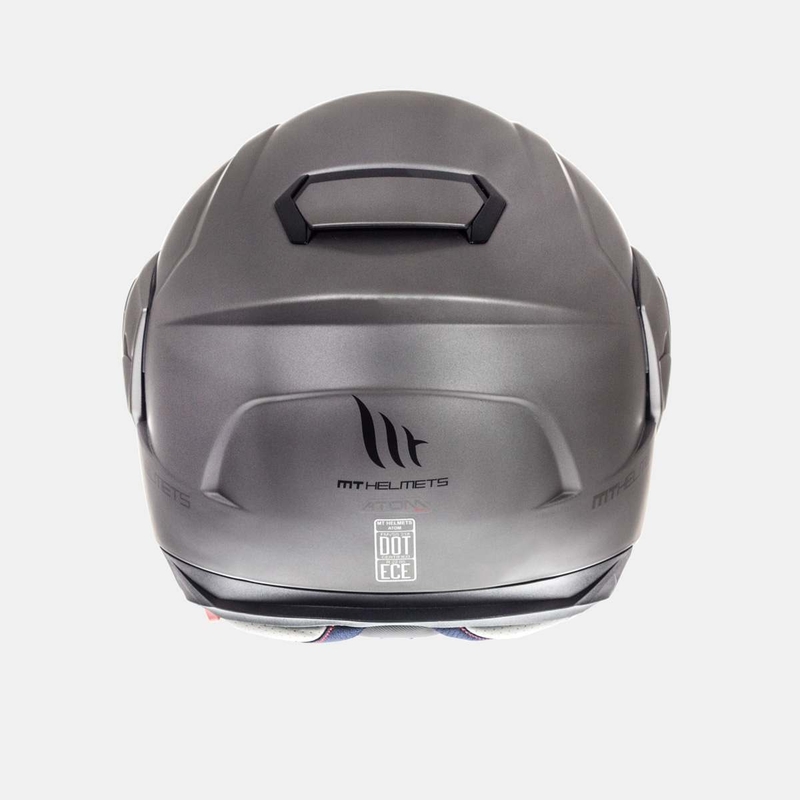 Casque moto MT Atom titane soldes