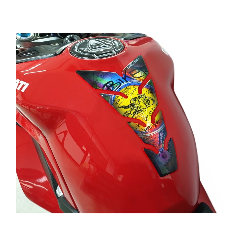 Autocollant pour réservoir d'essence imprimé - Biker