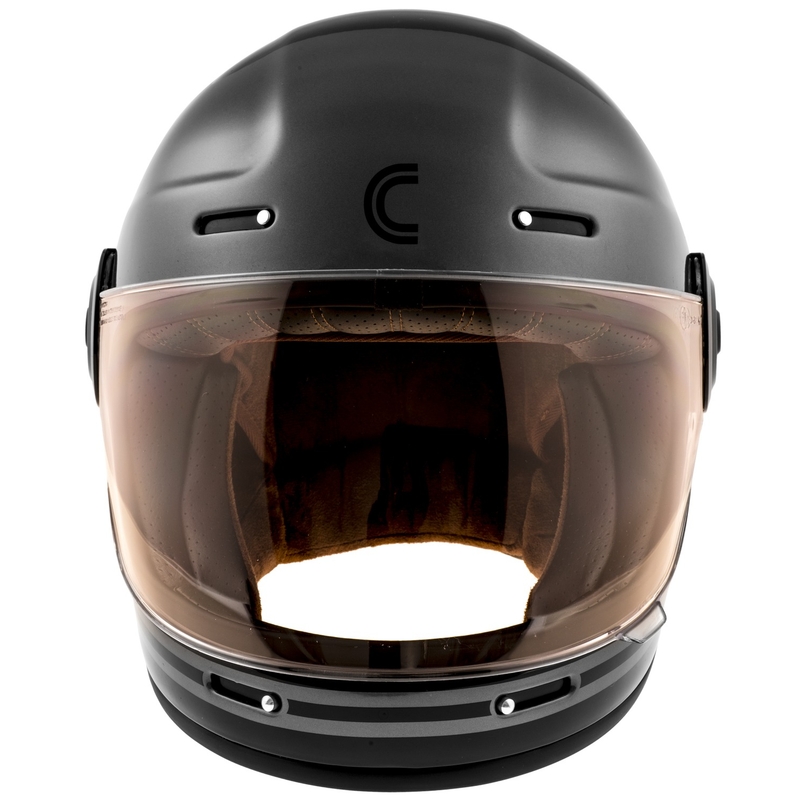 Cassida Fibre Super Hooligan Integral Motorcycle Helmet noir-gris