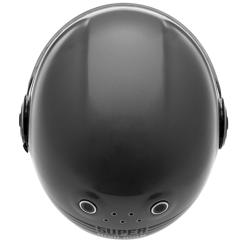 Cassida Fibre Super Hooligan Integral Motorcycle Helmet noir-gris