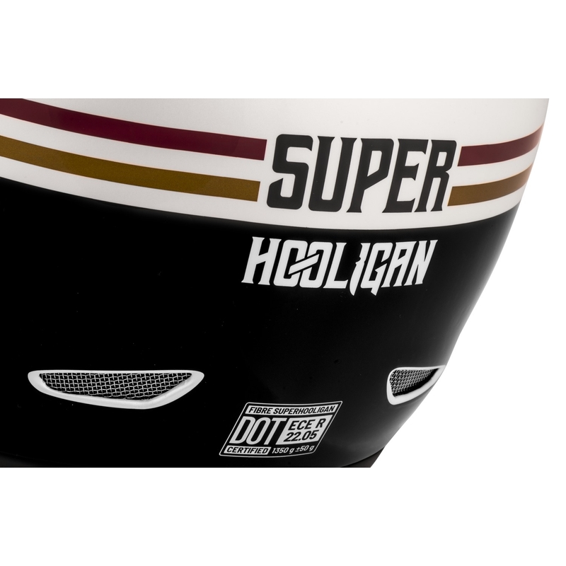 Casque moto intégral Cassida Fibre Super Hooligan noir-vert soldes