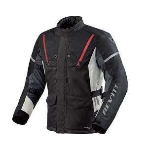 Veste moto Revit Horizon 3 H2O noir et rouge