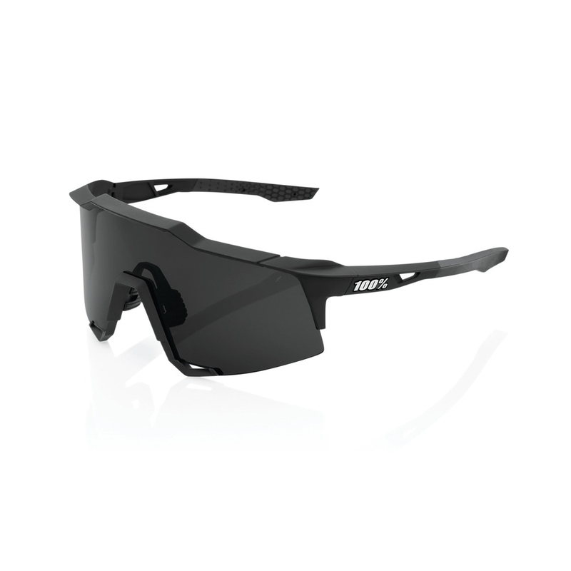 100% SPEEDCRAFT Lunettes de soleil Soft Tact Black (verre fumé)