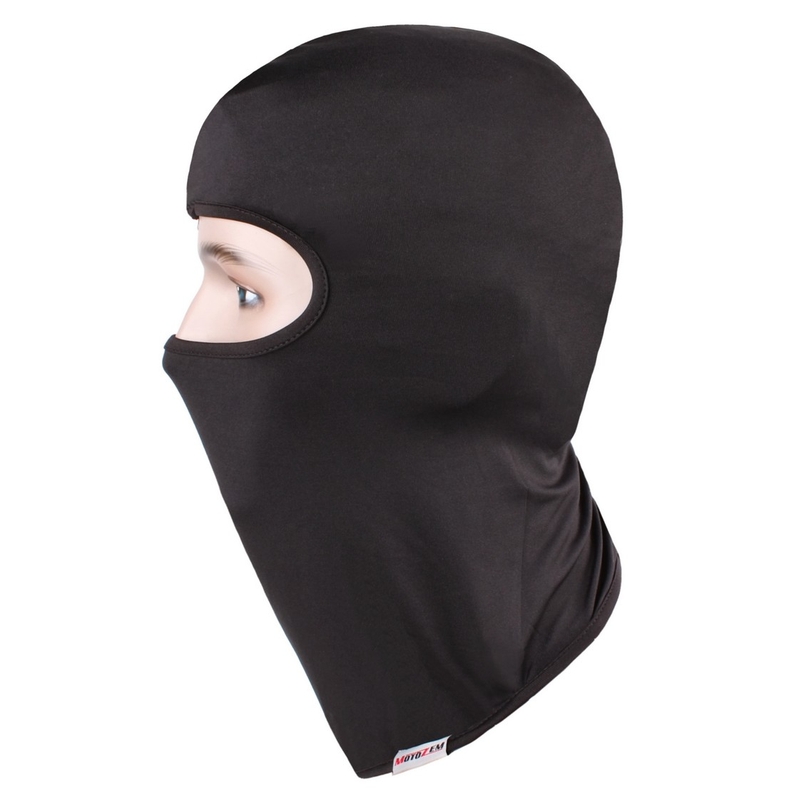 Capuche de casque MotoZem, noire