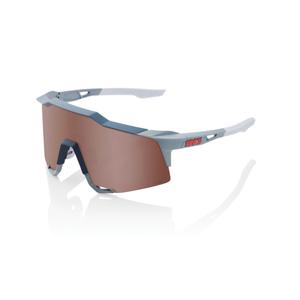Lunettes de soleil 100% SPEEDCRAFT Soft Tact Stone Grey (verre argenté HIPER)