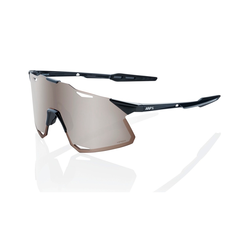 Lunettes de soleil 100% HYPERCRAFT Gloss Black black-brown (HIPER silver glass)
