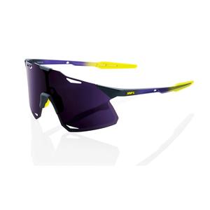 Lunettes de soleil 100% HYPERCRAFT Metallic Digital Brights violet-jaune (verre violet)