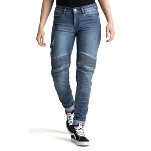 Jeans moto BROGER Ohio bleu pour femmes soldes