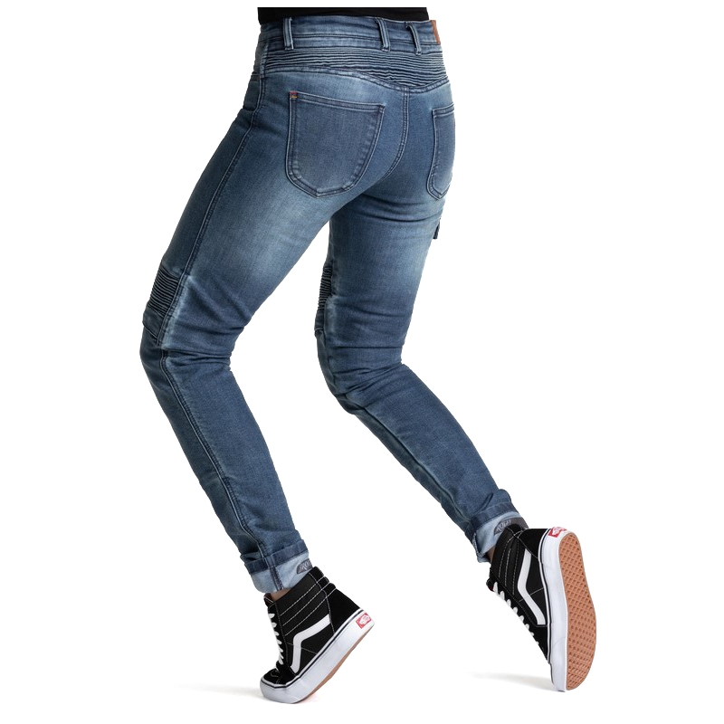 Jeans moto BROGER Ohio bleu pour femmes soldes