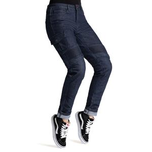 Jeans moto BROGER Ohio bleu foncé pour femme soldes