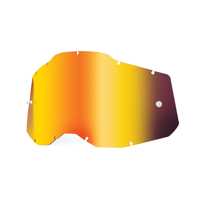 Plexi 100% Racecraft 2/Accuri 2/Strata 2 rouge miroir (Anti-buée)