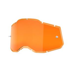 Plexi 100% injecté Racecraft 2/Accuri 2/Strata 2 orange miroir (Anti-buée)