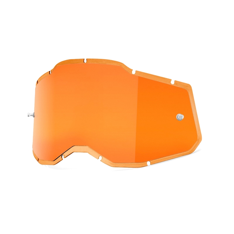 Plexi 100% injecté Racecraft 2/Accuri 2/Strata 2 orange miroir (Anti-buée)