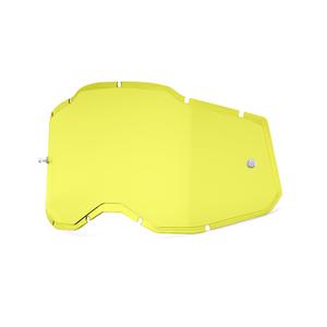 Plexi 100% injecté Racecraft 2/Accuri 2/Strata 2 jaune (Anti-brouillard)