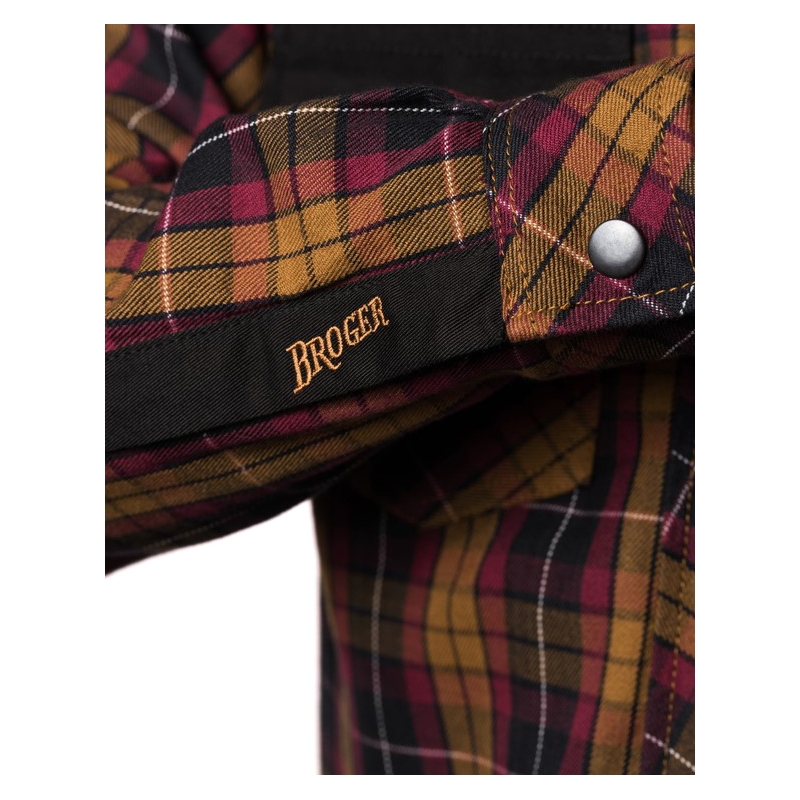 BROGER Chemise moto caramel Alaska soldes