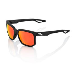 Lunettes de soleil 100% CENTRIC Matte Crystal Black black (lentilles rouges)