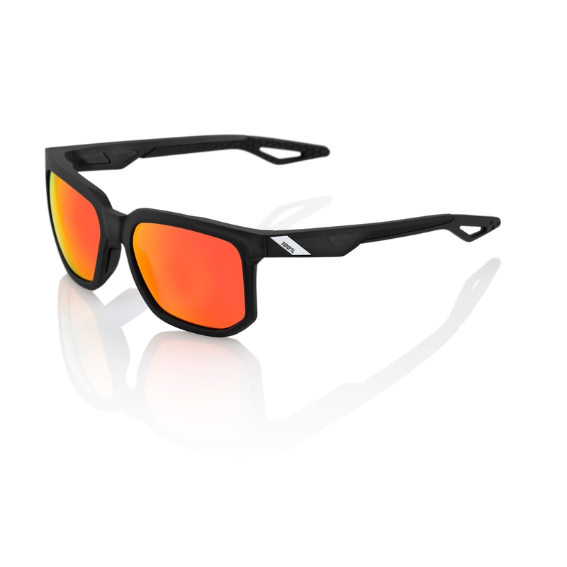 Lunettes de soleil 100% CENTRIC Matte Crystal Black black (lentilles rouges)