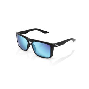 Lunettes de soleil 100% RENSHAW noires (verres bleus)