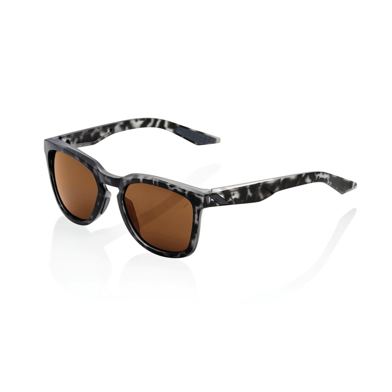 Lunettes de soleil 100% HUDSON Matte Black Havana noir-gris (verres bronze)