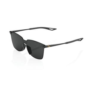 100% LEGERE SQUARE Lunettes de soleil noires polies (Smoked Glasses)