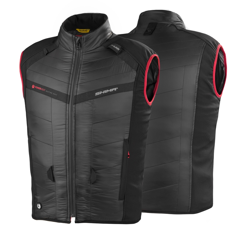 Gilet Shima Powerheat noir-rouge