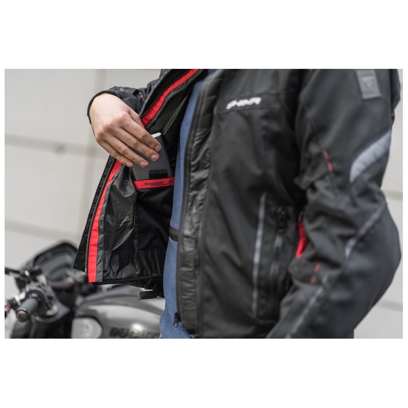 Gilet Shima Powerheat noir-rouge