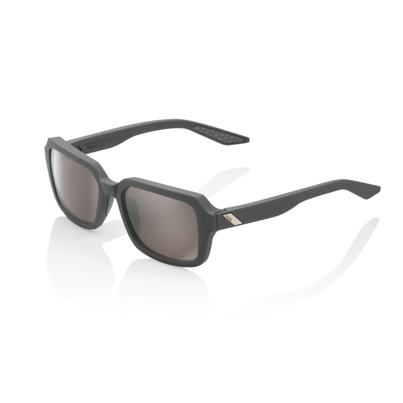 Lunettes de soleil 100% RIDELEY Soft Tact Cool Grey (verres argentés HIPER)