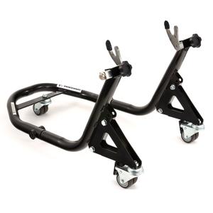 Béquille mobile arrière avec fourches pour rouleaux R-TECH