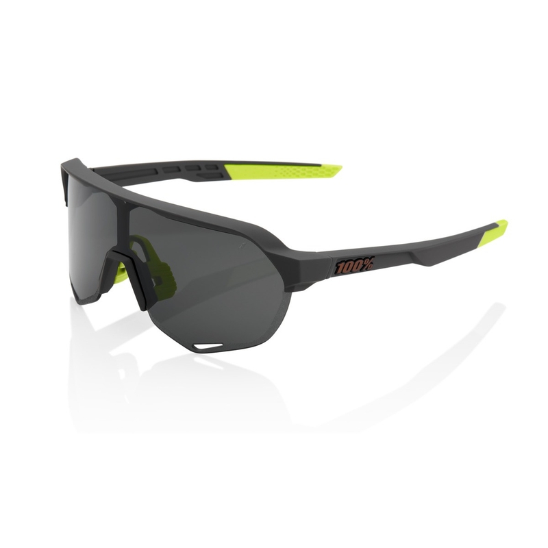 Lunettes de soleil 100% S2 Soft Tact Cool Grey (verre fumé)