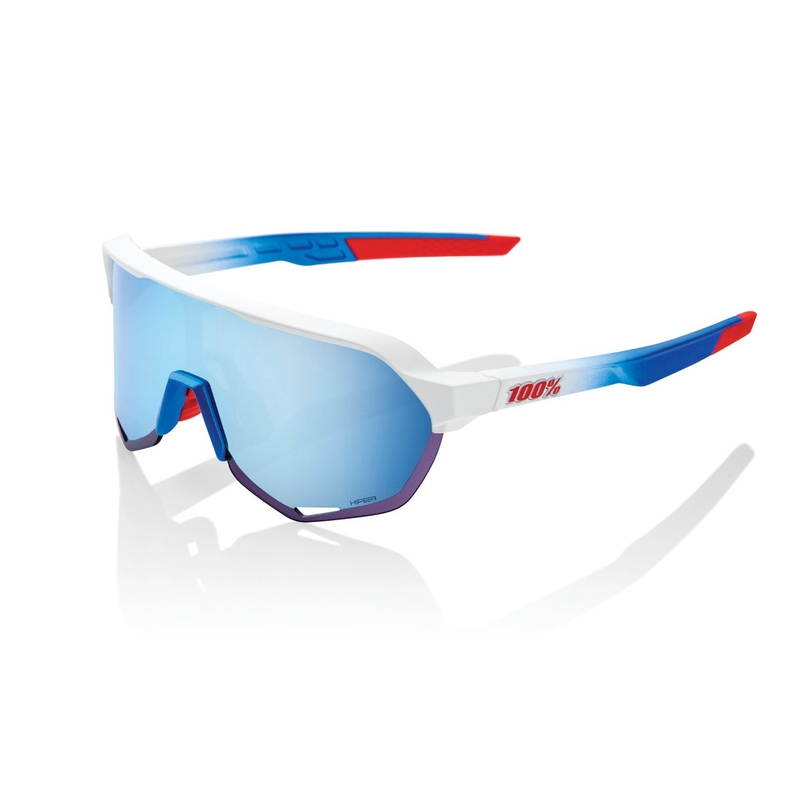 Lunettes de soleil 100% S2 TotalEnergies Team Matte rouge-bleu-blanc (verre bleu HIPER)