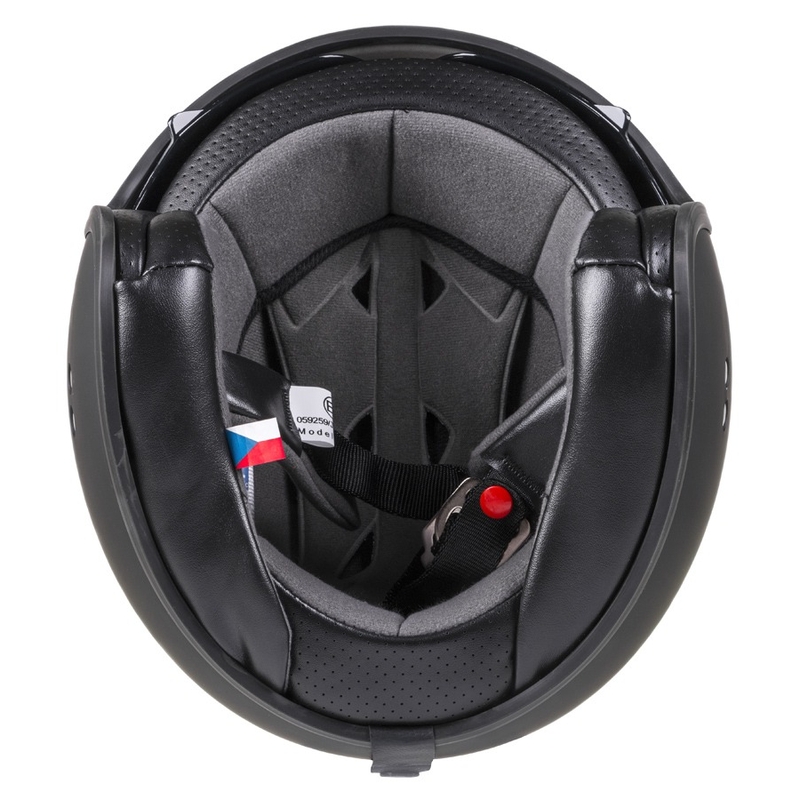Casque moto ouvert Cassida Oxygen noir mat